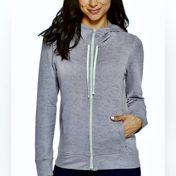 Mountain Hardwear Burned Out Full Zip Hoodie, Manta Grey, Large, 1708711 - Picture 1 of 10